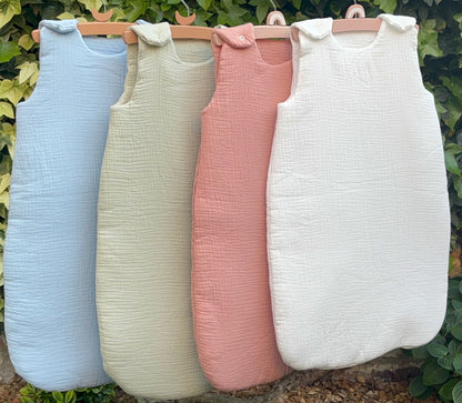 Gigoteuse bébé en gaz de coton - TOG 2 - 0-6 mois - Personnalisable