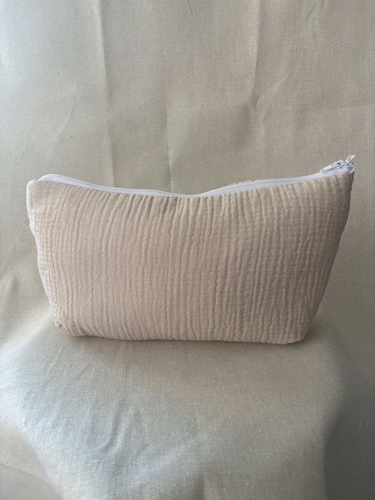 Trousse de toilette personnalisée en gaze de coton