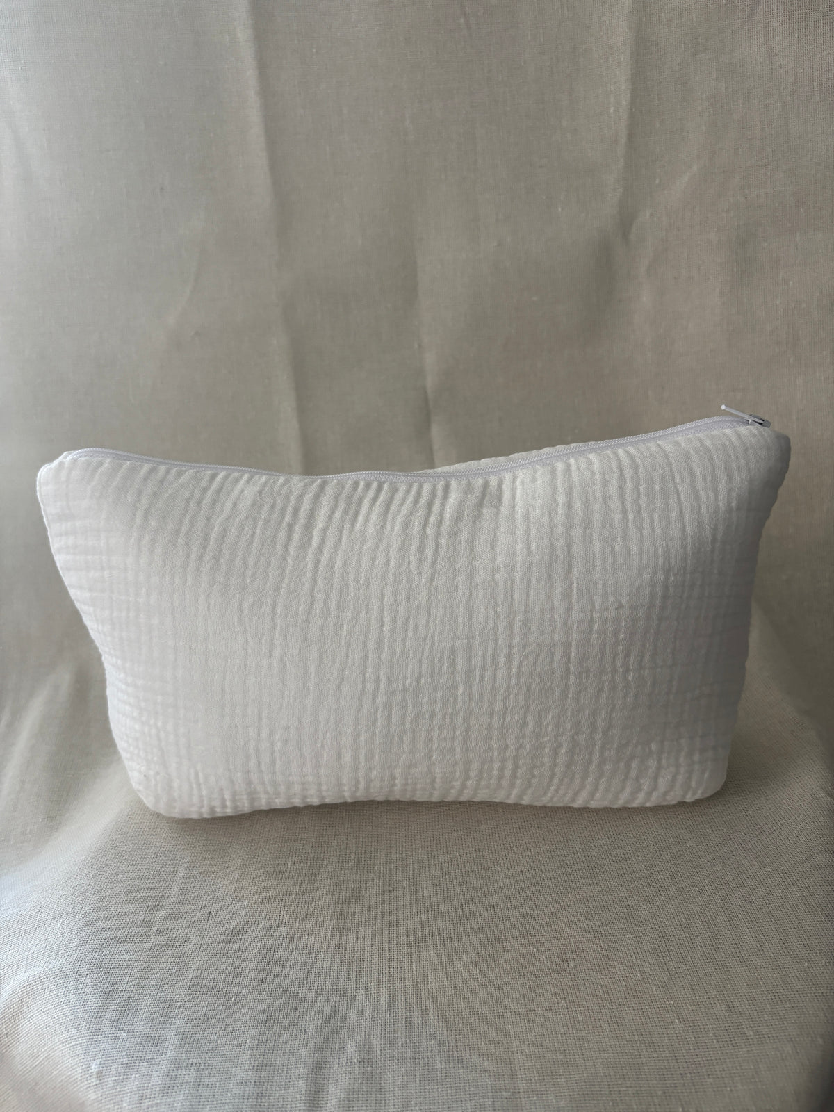 Trousse de toilette personnalisée en gaze de coton